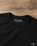 Iron Heart Utilitees UTIL-BLK - 5.5oz Loopwheel Crew Neck T-Shirt - Black