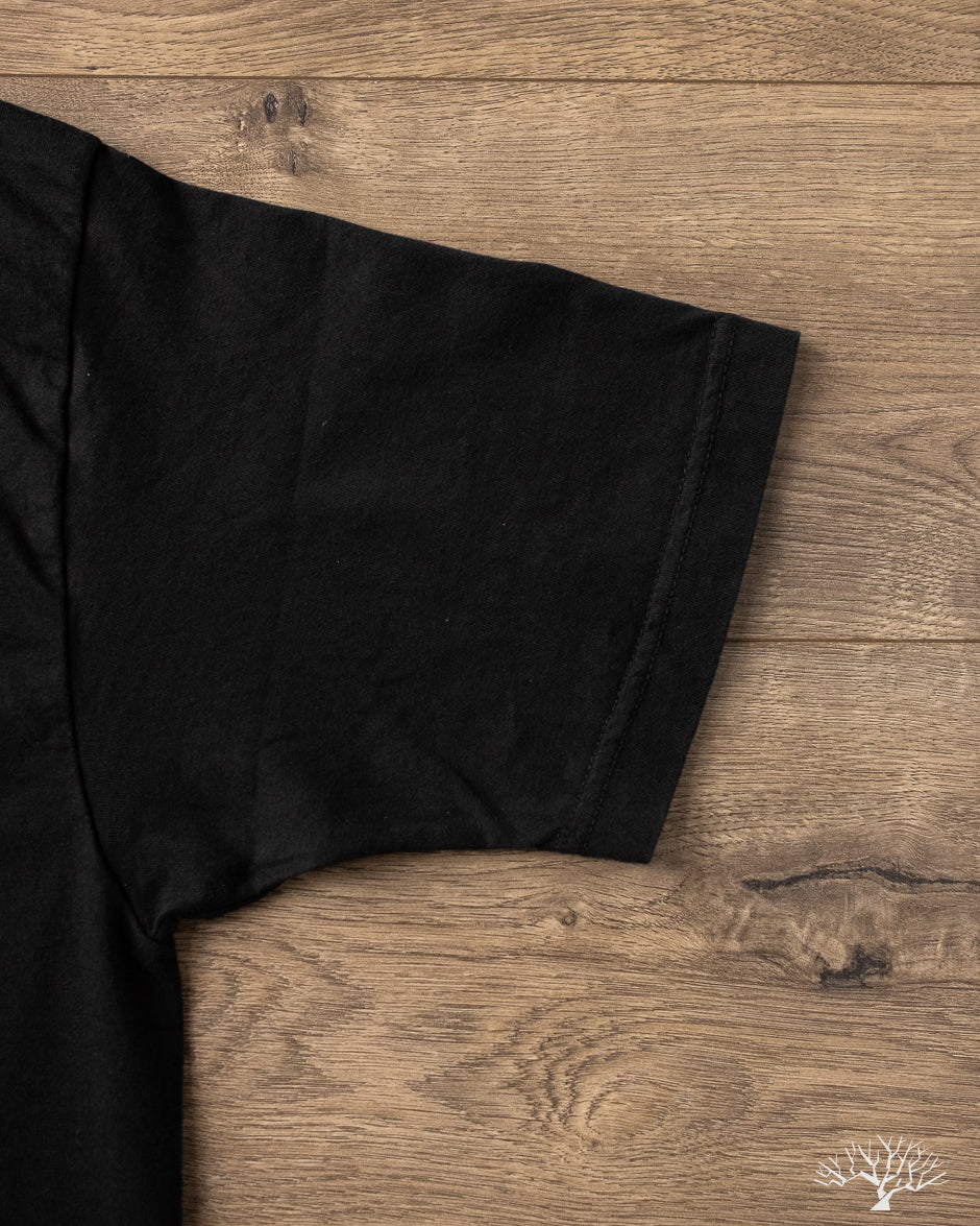 Iron Heart Utilitees UTIL-BLK - 5.5oz Loopwheel Crew Neck T-Shirt - Black