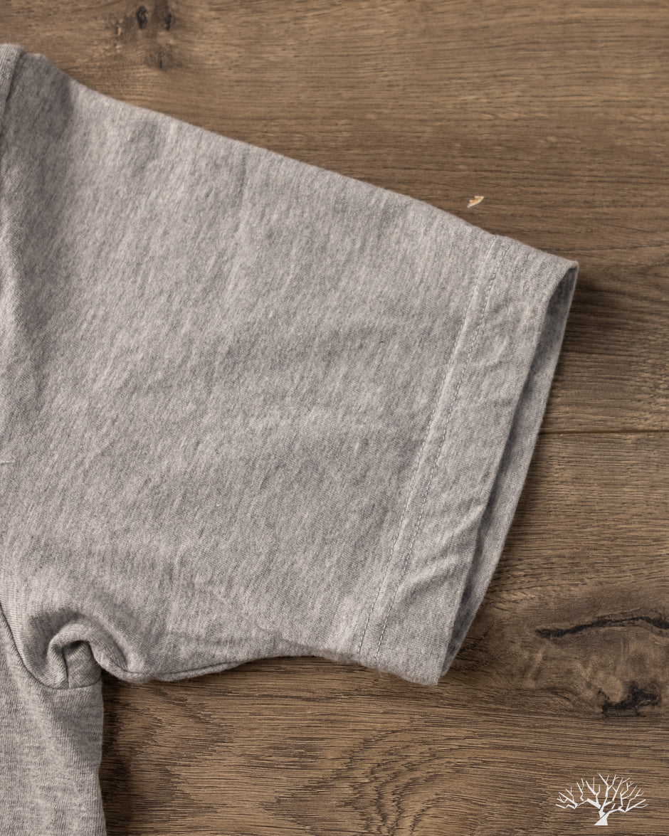 Iron Heart Utilitees UTIL-GRY - 5.5oz Loopwheel Crew Neck T-Shirt - Grey