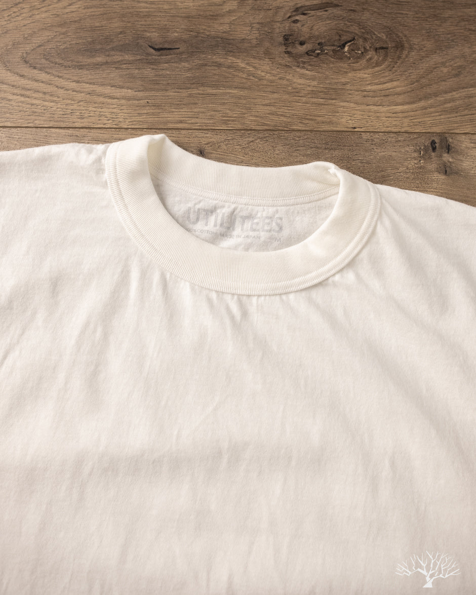 Iron Heart Utilitees UTIL-WHT - 5.5oz Loopwheel Crew Neck T-Shirt - White