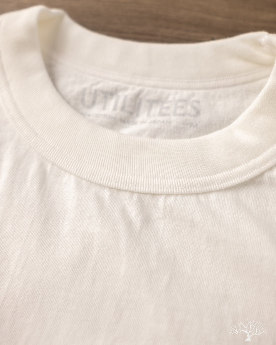 Iron Heart Utilitees UTIL-WHT - 5.5oz Loopwheel Crew Neck T-Shirt - White