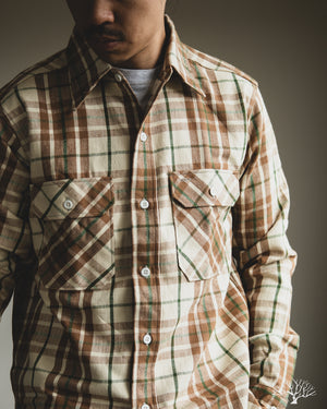 John Gluckow - JG 06-02 - Modern Flannel - A Beige – Withered Fig