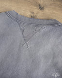 Maru Sankaku Peke - Garment Dyed Sweatshirt - Navy