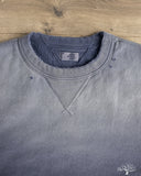 Maru Sankaku Peke - Garment Dyed Sweatshirt - Navy