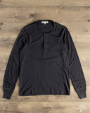 Merz b. Schwanen 102 Vintage Henley - Charcoal