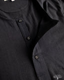 Merz b. Schwanen 102 Vintage Henley - Charcoal
