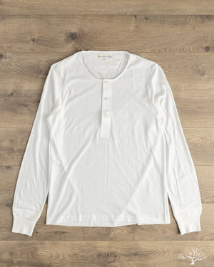 Merz b. Schwanen 102 Vintage Henley - White