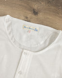 Merz b. Schwanen 102 Vintage Henley - White