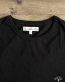 Merz b. Schwanen 1950sLS Organic Cotton Loopwheel Long Sleeve Tee - Black