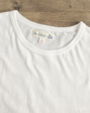 Merz b. Schwanen 1950sLS Organic Cotton Loopwheel Long Sleeve Tee - White