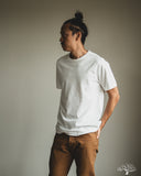 Merz b. Schwanen 214 2-Thread Relaxed Crew Neck Tee - White