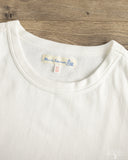 Merz b. Schwanen 214 2-Thread Relaxed Crew Neck Tee - White