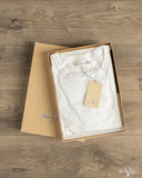 Merz b. Schwanen 214 2-Thread Relaxed Crew Neck Tee - White