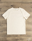 Merz b. Schwanen 215 2-Thread Organic Cotton Crew Neck Tee - Nature