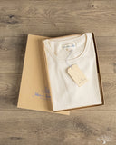 Merz b. Schwanen 215 2-Thread Organic Cotton Crew Neck Tee - Nature