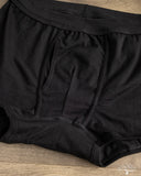 Merz b. Schwanen 254 Loopwheel Underwear Boxer Briefs - Deep Black
