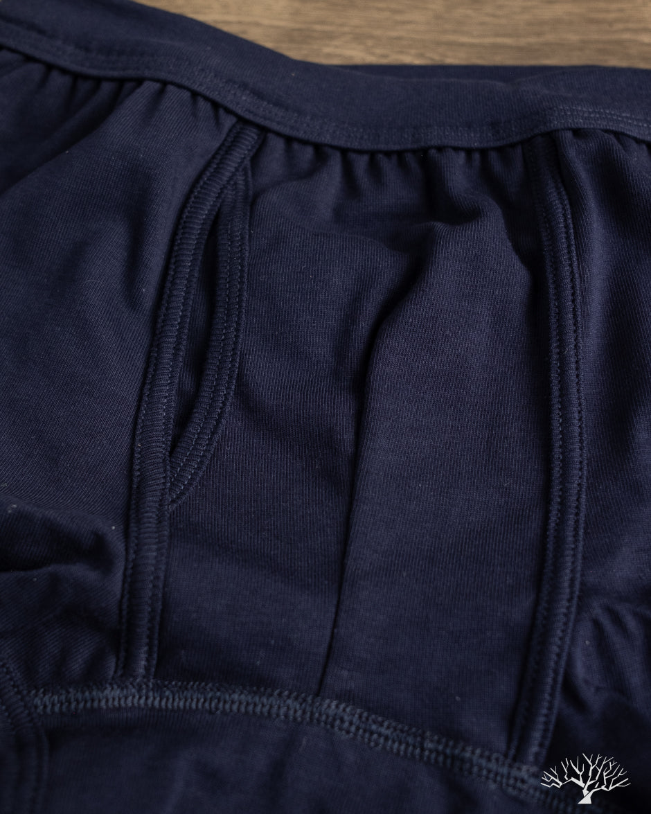 Merz b. Schwanen 254 Loopwheel Underwear Boxer Briefs - Ink Blue