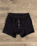 Merz b. Schwanen 255 Loopwheel Underwear Boxer Briefs - Deep Black