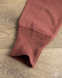 Merz b. Schwanen 2M06 Vintage Machine Refined Long Sleeve Henley - Burgundy