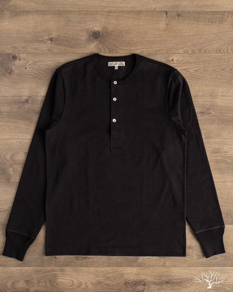 シンゾーン　MILITARY HENLEY PULLOVER BLACK シンゾーン MILITARY HENLEY PULLOVER BLACK