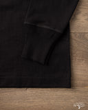 Merz b. Schwanen 2M06 Vintage Machine Refined Long Sleeve Henley - Deep Black