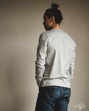 Merz b. Schwanen 2M06 Vintage Machine Refined Long Sleeve Henley - Grey Melange