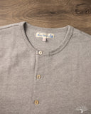 Merz b. Schwanen 2M06 Vintage Machine Refined Long Sleeve Henley - Grey Melange