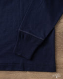 Merz b. Schwanen 2M06 Vintage Machine Refined Long Sleeve Henley - Ink Blue