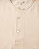 Merz b. Schwanen 2M06 Vintage Machine Refined Long Sleeve Henley - Nature