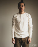 Merz b. Schwanen 2M06 Vintage Machine Refined Long Sleeve Henley - Nature