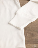 Merz b. Schwanen 2M06 Vintage Machine Refined Long Sleeve Henley - White