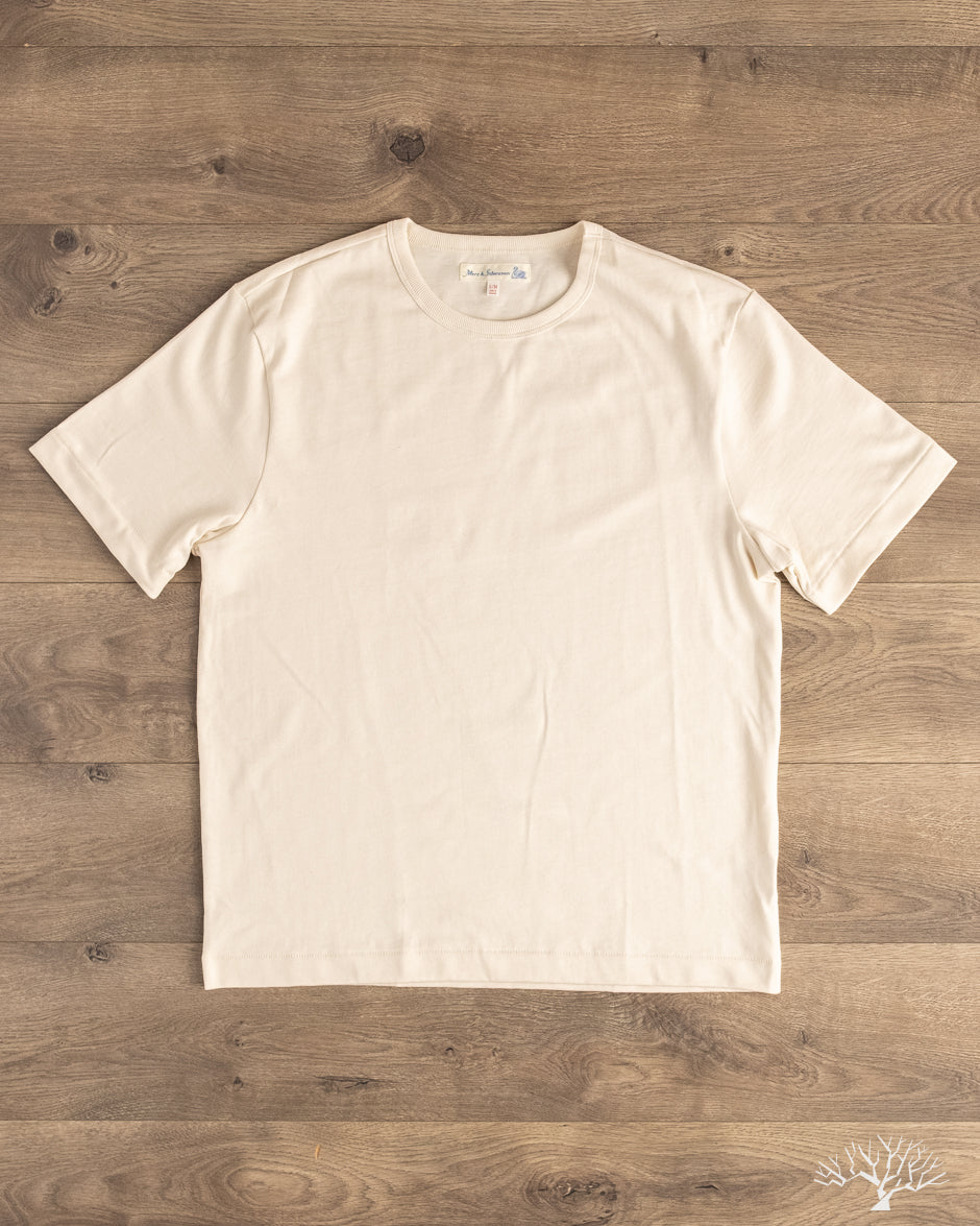 Merz b. Schwanen 2M15C Sturdy Jersey Cropped T-Shirt - Nature