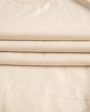 Merz b. Schwanen 2M15C Sturdy Jersey Cropped T-Shirt - Nature