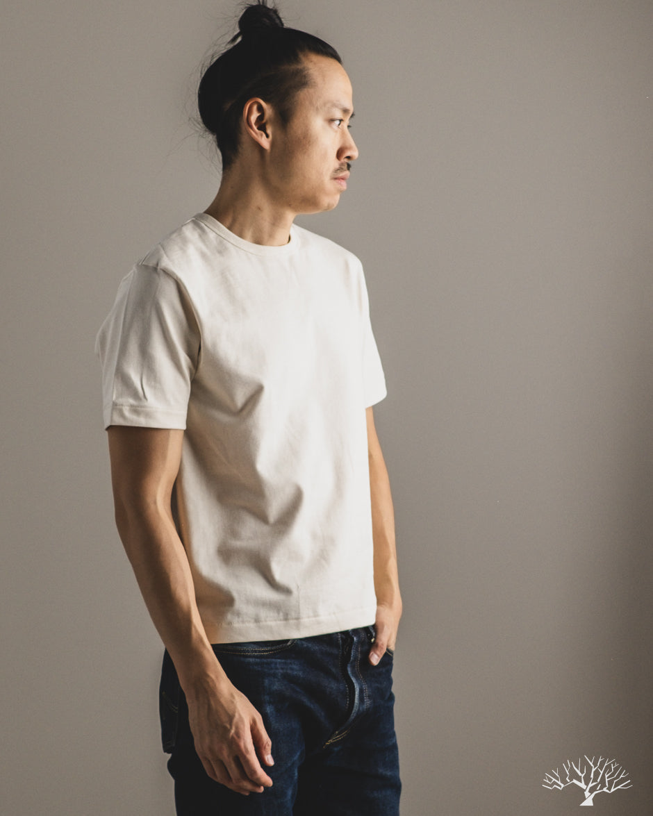 Merz b. Schwanen 2M15C Sturdy Jersey Cropped T-Shirt - Nature