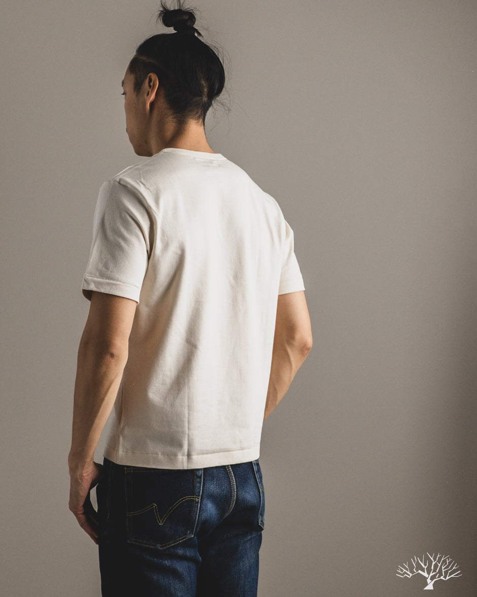 Merz b. Schwanen 2M15C Sturdy Jersey Cropped T-Shirt - Nature