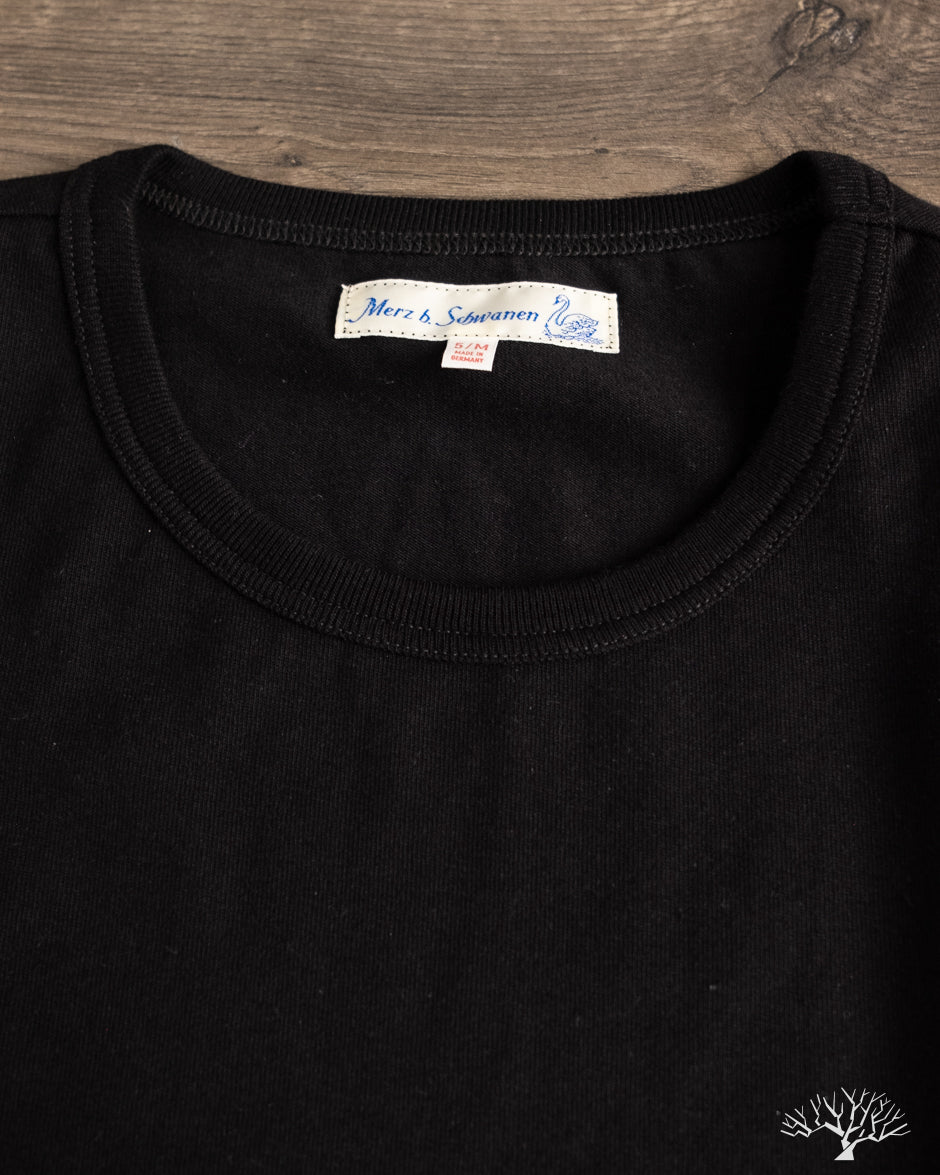 Merz b. Schwanen 2M15LS Sturdy Jersey Long-Sleeve T-Shirt - Deep Black