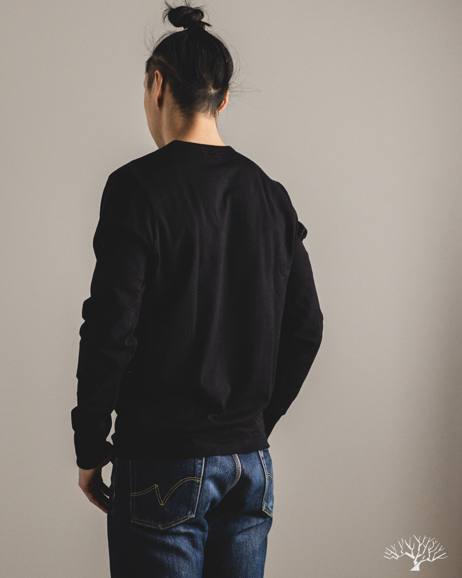 Merz b. Schwanen 2M15LS Sturdy Jersey Long-Sleeve T-Shirt - Deep Black