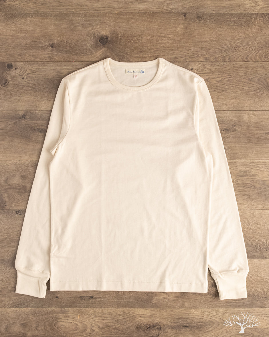 Merz b. Schwanen 2M15LS Sturdy Jersey Long-Sleeve T-Shirt - Nature