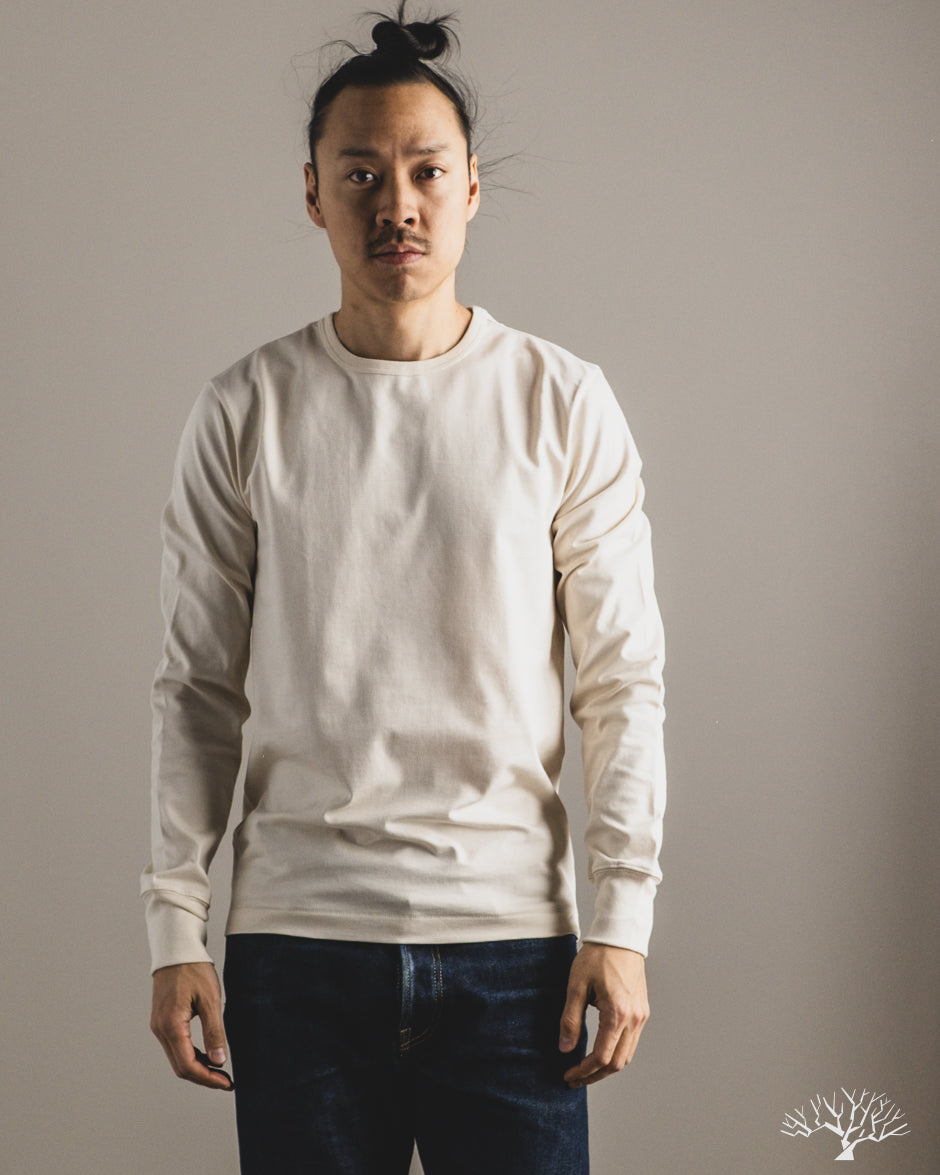 Merz b. Schwanen 2M15LS Sturdy Jersey Long-Sleeve T-Shirt - Nature