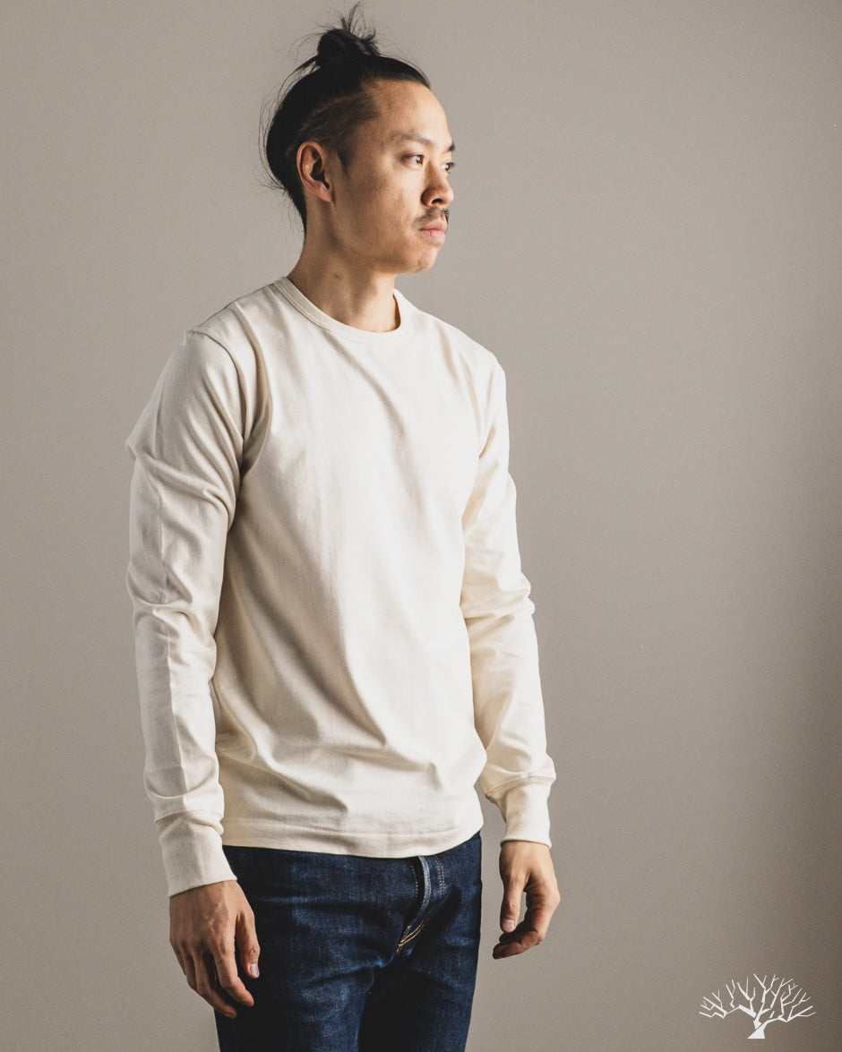 Merz b. Schwanen 2M15LS Sturdy Jersey Long-Sleeve T-Shirt - Nature