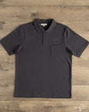 Merz b. Schwanen 2PKPL - Loopwheel Relaxed Fit Pikée Short Sleeve Polo Shirt - Charcoal