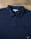 Merz b. Schwanen 2PKPL - Loopwheel Relaxed Fit Pikée Short Sleeve Polo Shirt - Ink Blue