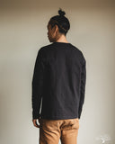 Merz b. Schwanen 2S08 Heavyweight Long-Sleeve Henley - Charcoal
