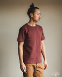 Merz b. Schwanen 2S14 Heavyweight Short Sleeve Tee - Burgundy