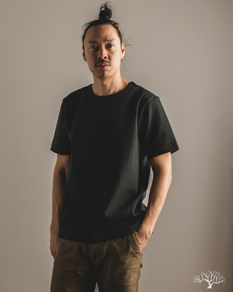 Merz b. Schwanen 2S14 Heavyweight Short Sleeve Tee - Forest