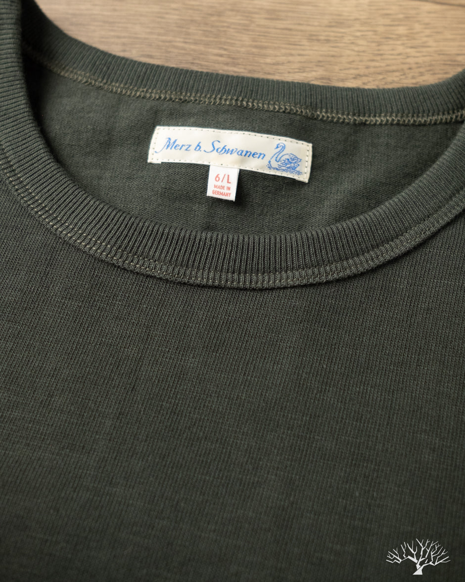 Merz b. Schwanen 2S14 Heavyweight Short Sleeve Tee - Forest