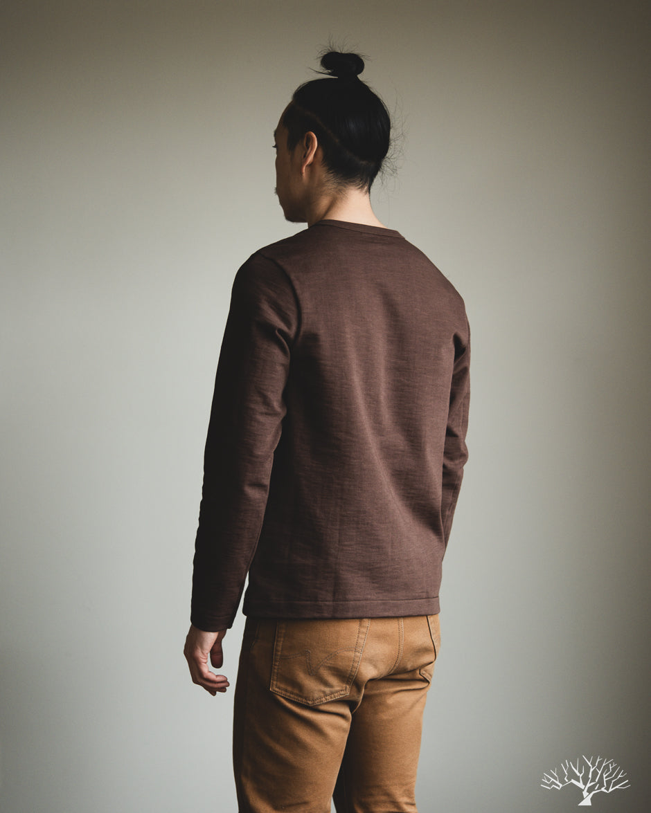 Merz b. Schwanen - 2S18 Heavyweight Long-Sleeve Tee - Chocolate