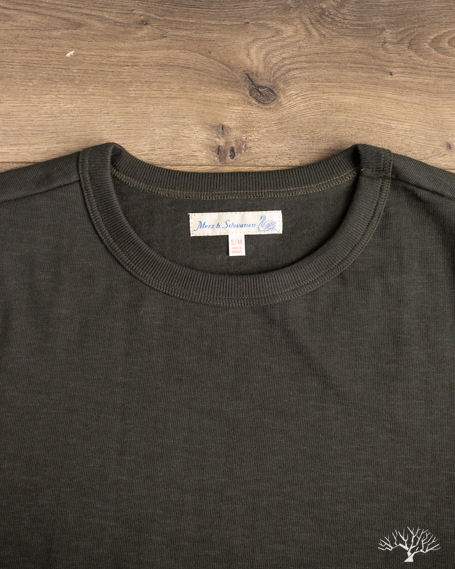 Merz b. Schwanen 2S18 Heavyweight Long-Sleeve Tee - Forest