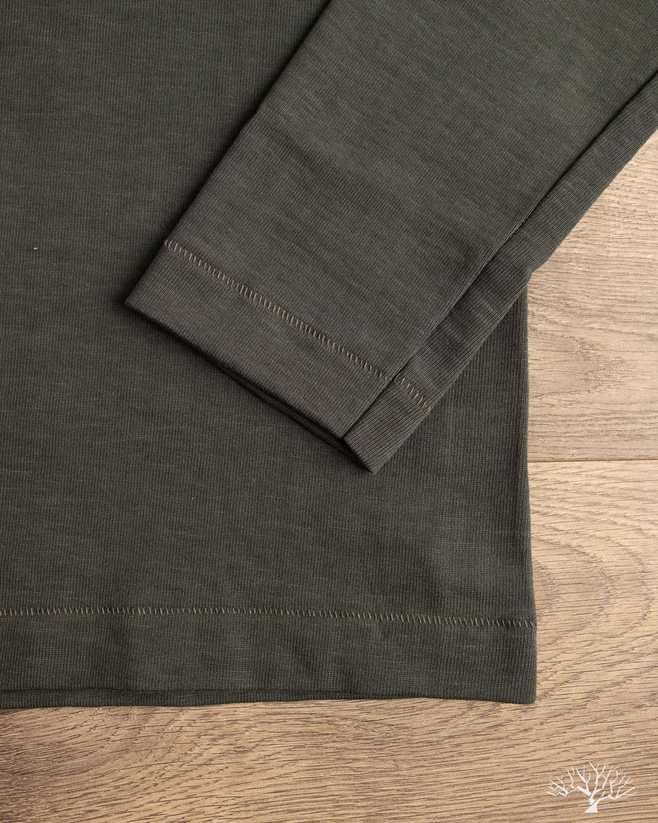 Merz b. Schwanen 2S18 Heavyweight Long-Sleeve Tee - Forest