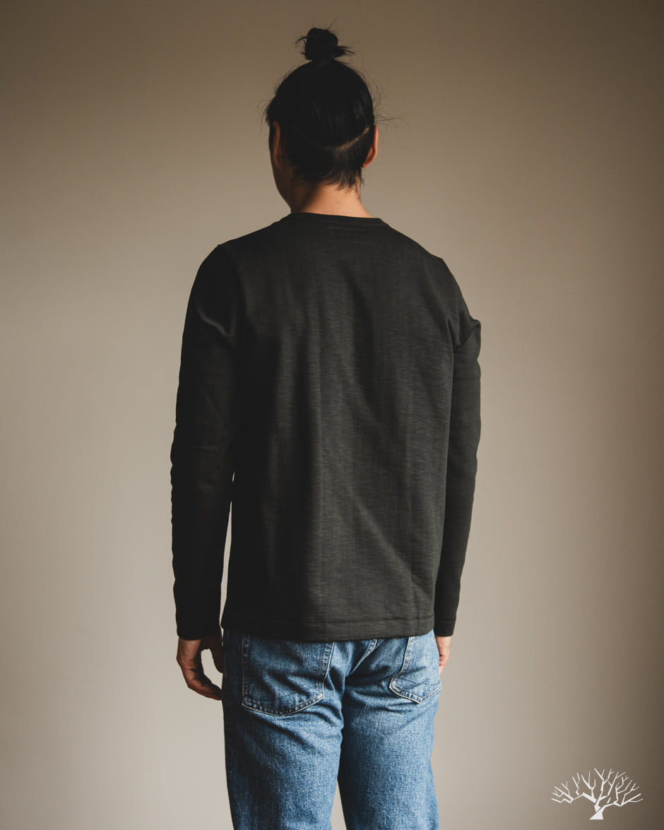 Merz b. Schwanen 2S18 Heavyweight Long-Sleeve Tee - Forest